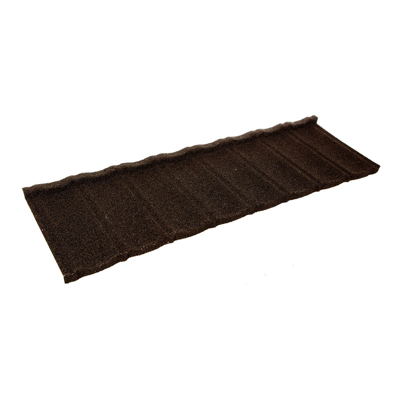 An image showing a Britmet Ultratile Roof Shingle Tile Strip in the colour Bramble Brown