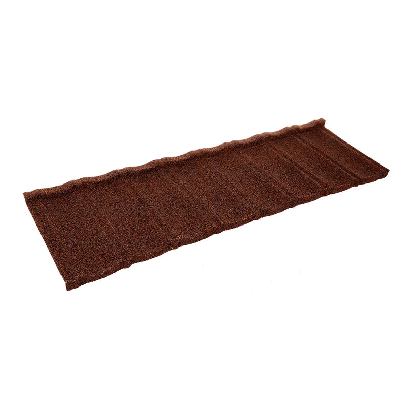 An image showing a Britmet Ultratile Roof Shingle Tile Strip in the colour Rustic Terracotta