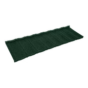 An image showing a Britmet Ultratile Roof Shingle Tile Strip in the colour Tartan Green