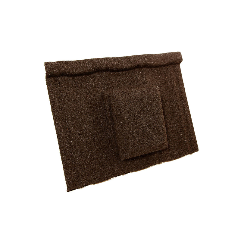 An image showing a Britmet Ultratile Roof Tile Vent in the colour Bramble Brown