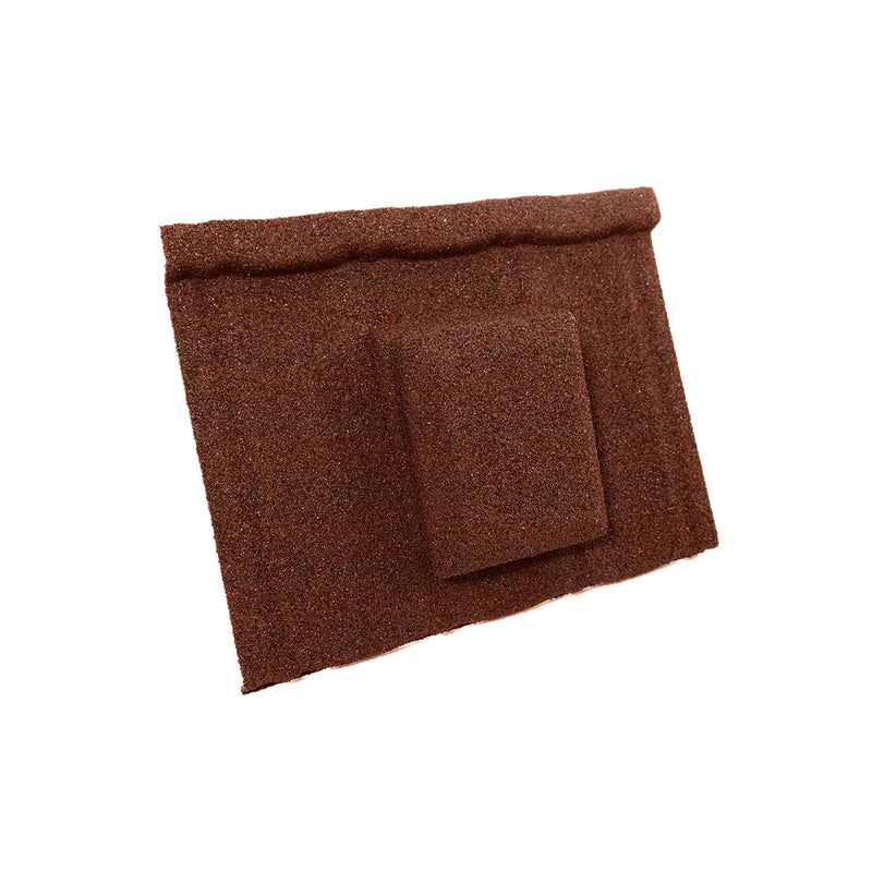 An image showing a Britmet Ultratile Roof Tile Vent in the colour Rustic Terracotta