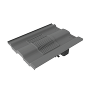 An image of a Timloc Castellated tile vent in grey.