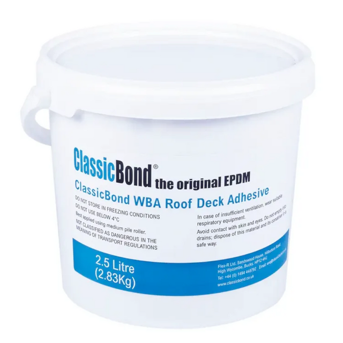 An image of ClassicBond Roof Deck Adhesive in a 2.5 litre tub.