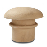 An image of a Clay Chimney Mushroom Hood in Buff. It is 185mm X 300mm in size.