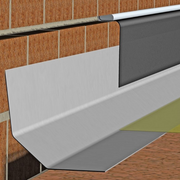 An image of a Cromar Angled Fillet Trim. It shows where it needs to be fitted.