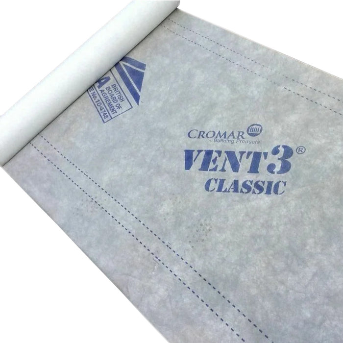 An image of a roll of Cromar vent 3 classic, unrolled to show the other side.