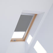 An image showing Dakea window with a Grey coloured blackout blind 4217