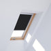 An image showing a Dakea window with a Black coloured blackout blind 4249