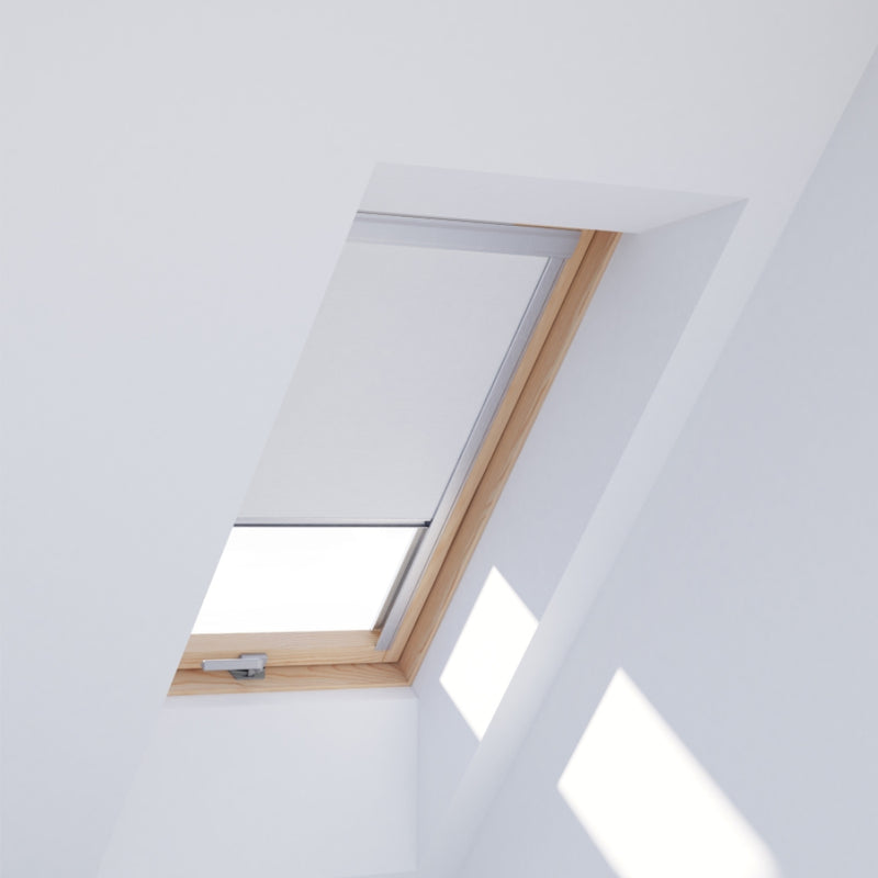 An image showing a Dakea window with a White coloured blackout blind 4208