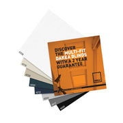 An image showing the different colours of Dakea Blackout Blinds.