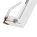 An close up image of Dakea Good Centre Pivot Roof Window cross section to show the components of the window and how its put together.