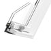 An close up image of Dakea Good Centre Pivot Roof PVC Window cross section to show the components of the window and how its put together.