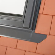 An image of Dakea Plain Tile Flashing KFP fitted to a window to show what it looks like.