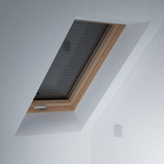An image showing Dakea Solar Roller Shutters - SSR from the inside of a room when fully closed to show what they look like.