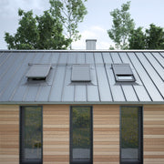 An image showing Dakea Solar Roller Shutters - SSR from the outside of a roof to show what they look like.