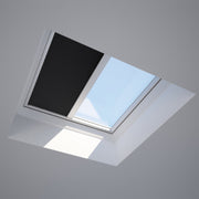 An image showing a Dakea Solar blind For Flat Roof Windows - FSA in black