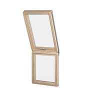 An image showing the Dakea Vertica Energy Vertical Fixed Extension Pitched Roofing Window in Pine KAN B1600