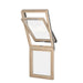 An image showing the Dakea Vertica Energy Vertical Fixed Extension Pitched Roofing Window in Pine KAN B1600