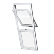 An image showing a Dakea Vision Energy Pitched Roofing Window KAI B1600 in a White finish.