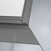 An image showing a Dakea Standing Seam Flashing - KSS. It is n image sowing what it would look like once installed.