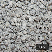 An image showing Dapple Grey Granite Stone Aggregate Chippings when they are dry.