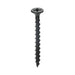 An Image of a Drywall Screw PH2 Coarse Black that is used for timber. This size of this one is 3.5mm by 42mm against a white background.