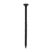 An Image of a Drywall Screw PH2 Coarse Black that is used for timber. This size of this one is 4.2mm by 75mm against a white background.