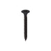 An image of a Drywall Screw PH2 Fine Black in the size 32mm by 3.5mm against a white background