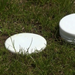 An image of EASYgrid Delineators fitted into EASYgrid which is installed under some grass / turf