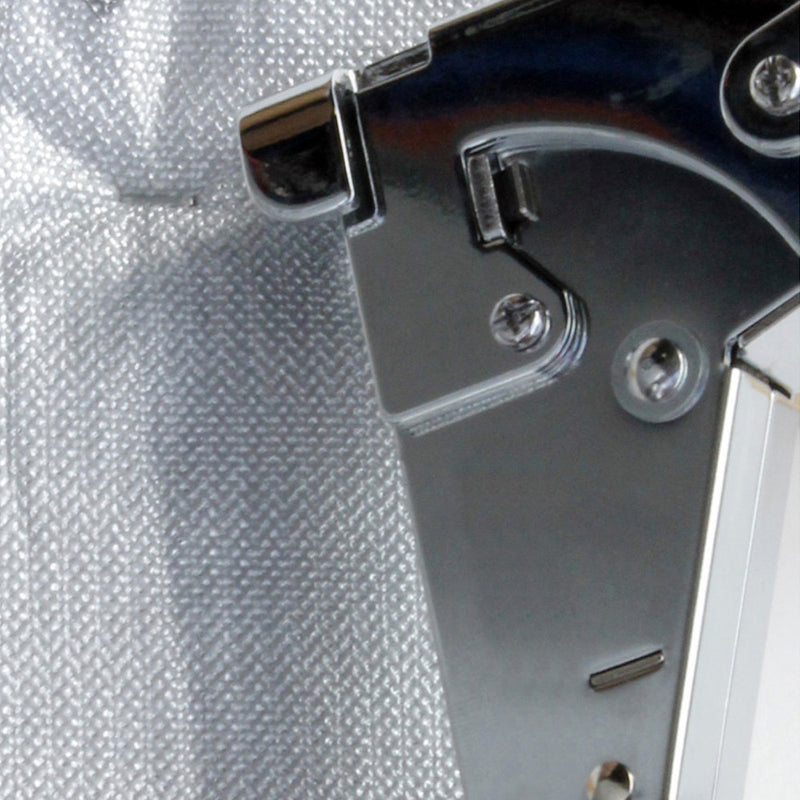 Image of an EDMA Hammer Tacker / Puncher being used to staple down material