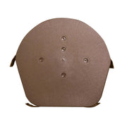 An image of a brown Easy-Trim Ridge half round end cap.