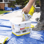 An image of EASYPrime Priming Slurry being poured back into the tub it is supplied in