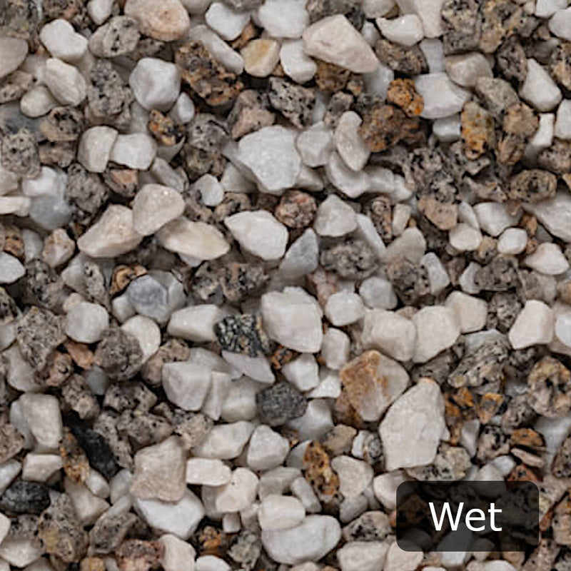 An image showing Enviro Stone Aggregate Chippings when Wet