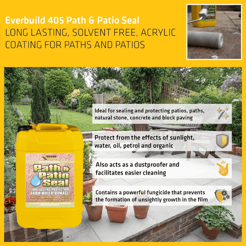 An image of some of the features of Everbuild Path & Patio seal