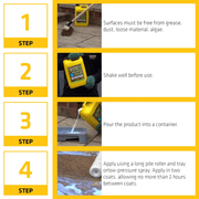 An image of some instructions for the use of Everbuild Path & Patio Seal