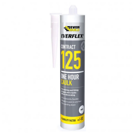 An image of a tube of Everbuild Everflex one hour Caulk 125 C3