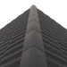 An image of a FPMcCann Concrete Multi Ridge Tile on a roof to show what it would look like.