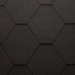 An image of the Felt Products Hexagonal Singles in Midnight Black