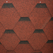 An image of the Felt Products Hexagonal Singles in Red