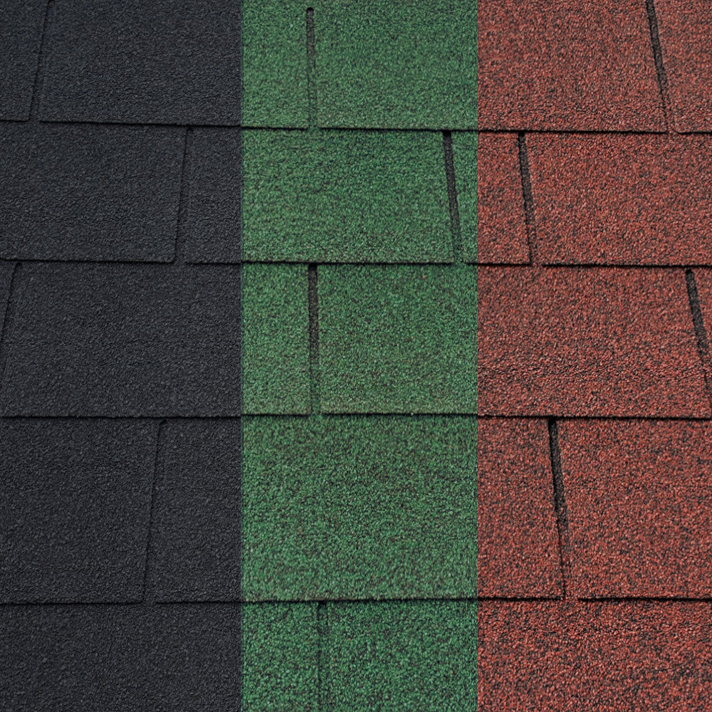 Square Felt Roof Shingles: 3 Tab (3m²) - Bulk Order — Ashbrook