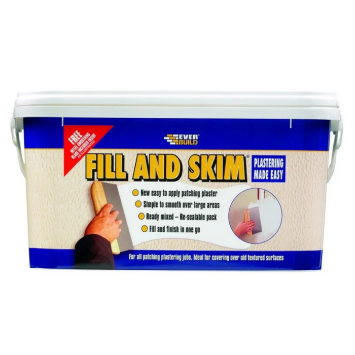 An image showing a tub of Everbuild Fill and Skim