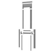 An image showing a Dakea Slate Flashing For Vertical Fixed Roof Windows - KSN