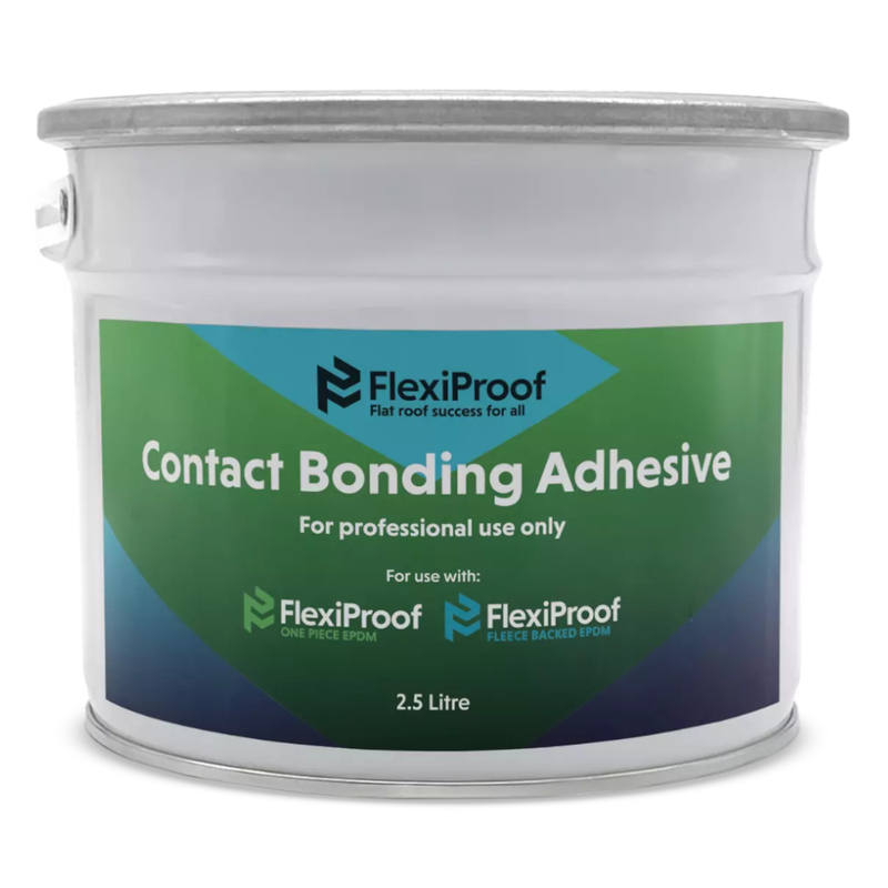 An image of FlexiProof Contact Bonding Adhesive in a 2.5 litre tin