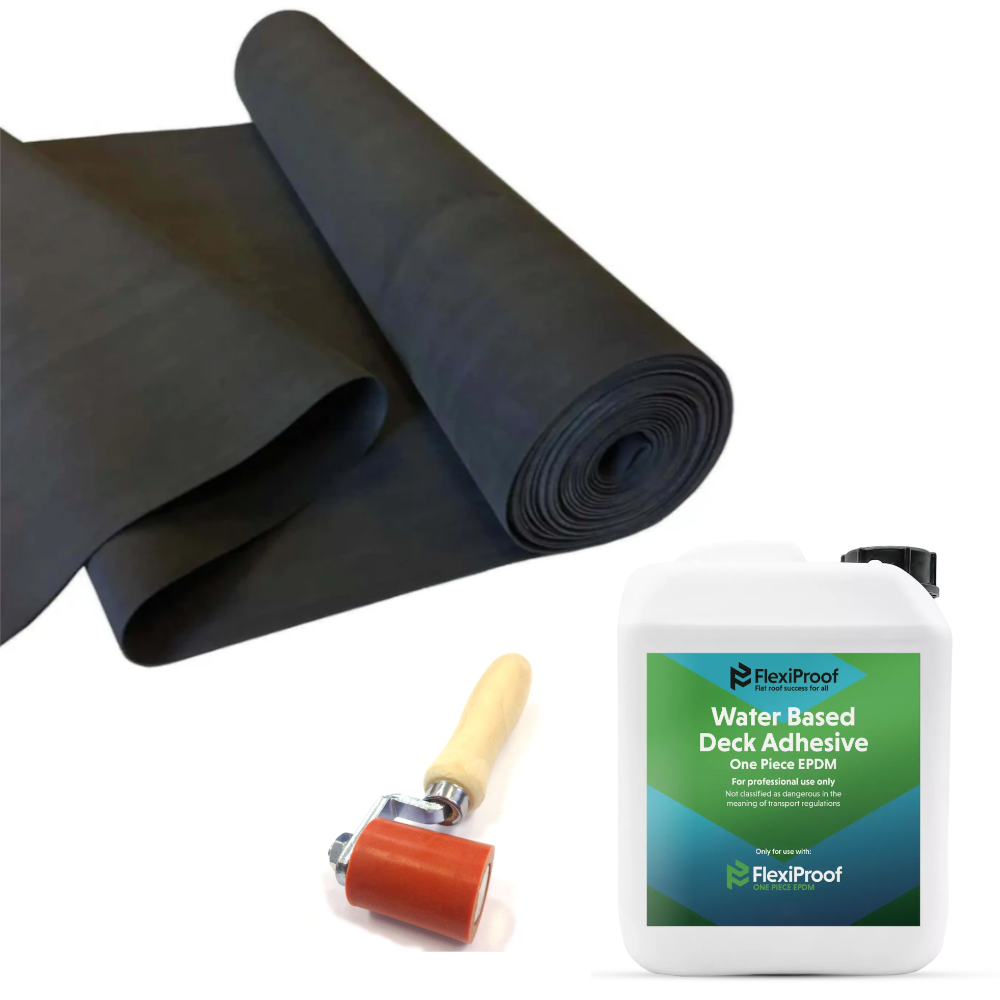 Rubberizing Kit FlexiProof EPDM Rubber Roof Membrane Complete Kits - 1.52mm Thick ...