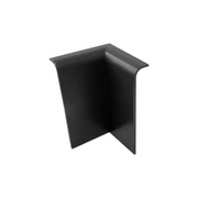 An image of a FlexiProof Integra-Trim Cellular Gutter Drip Internal Corner in Black