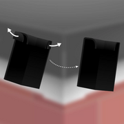 An image of a FlexiProof Integra-Trim Raised Kerb External Corner in Black