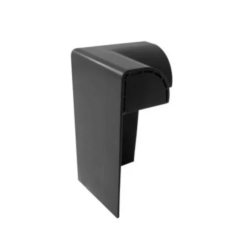 An image of a FlexiProof Integra-Trim Raised Kerb External Corner in Black