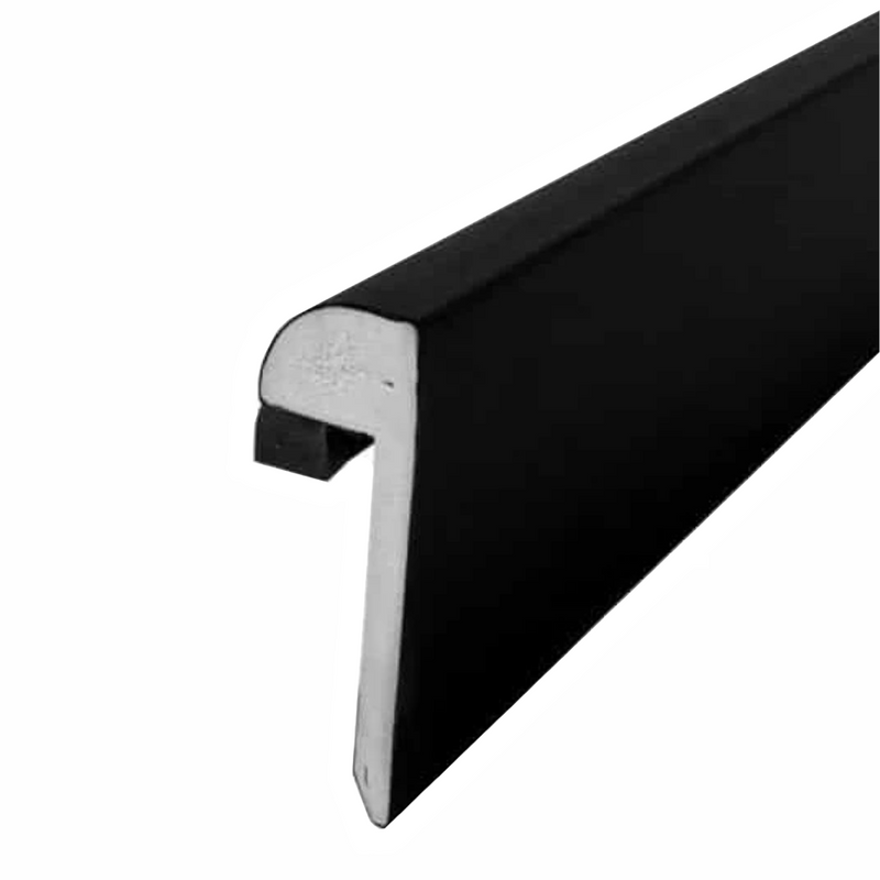 An image of FlexiProof Integra Trim Solid Raised Kerb Trim Matte Black 2.5m