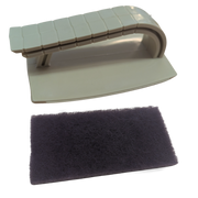 An image of a FlexiProof Scrubber Pad and Scrubber Handle for EPDM Rubber Roofs Top