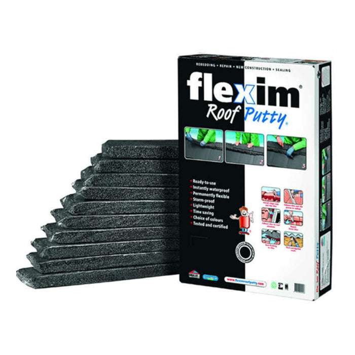 An image of Flexim Roof Putty in Black.